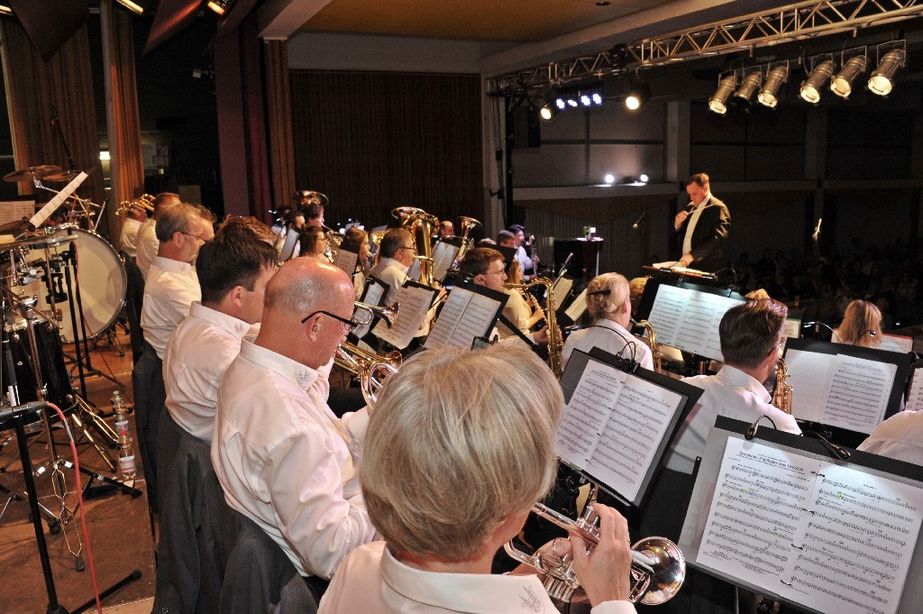 Der Katholische Bläserchor während des Stückes „Symphonic Highlights from FROZEN“